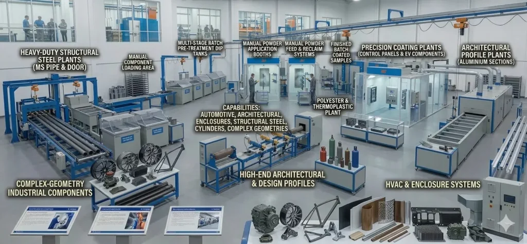 Powder Coating Plants for Industries
