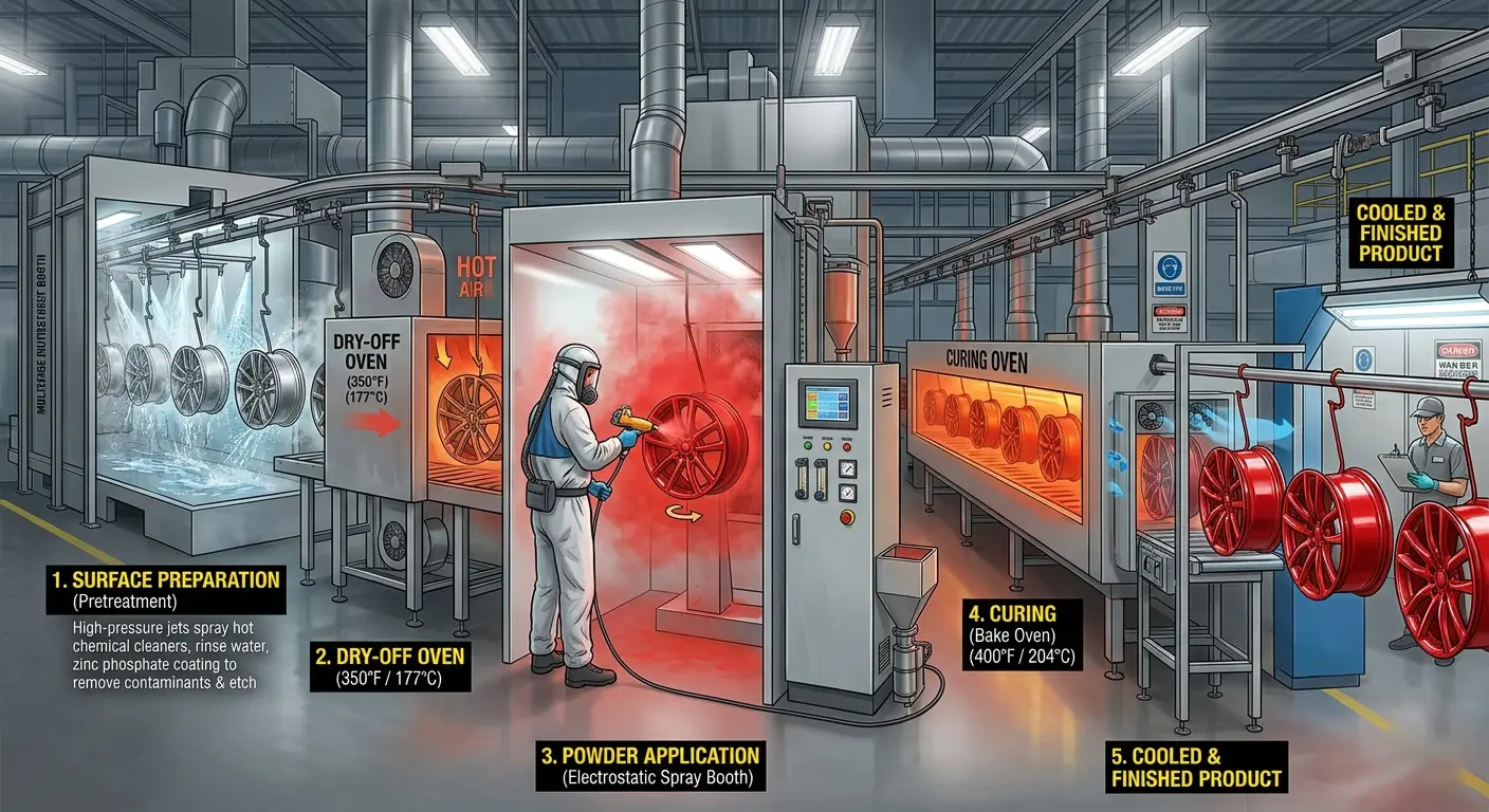 The Powder Coating Process: Complete Step-by-Step Guide 1 Powder Coating Process