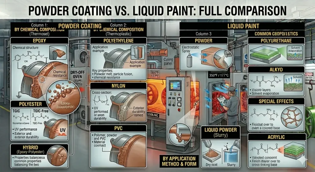Powder Coating vs Liquid Paint