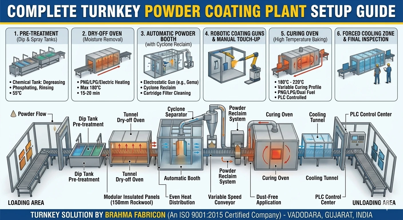 Turnkey Powder Coating Plant Setup