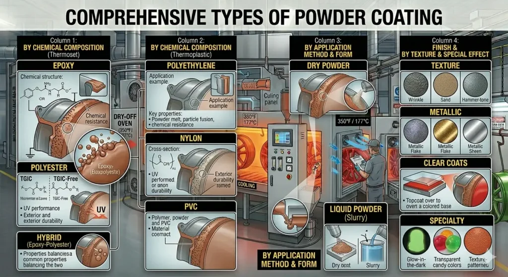Types of Powder Coating