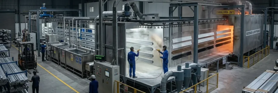 Powder Coating Plant for Aluminium Sections
