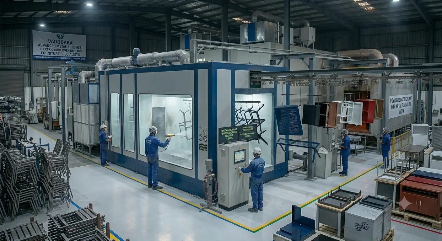 Powder Coating Plant for Metal Furniture India: Complete Guide for Manufacturers 2 Powder Coating Plant for Metal Furniture