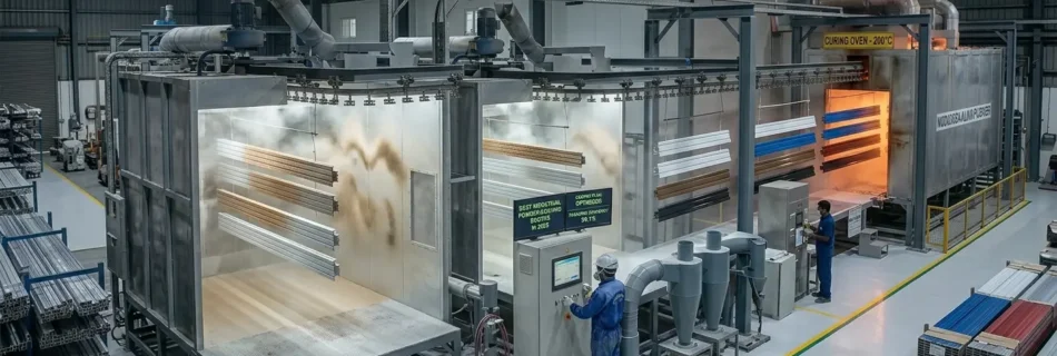 electric powder coating oven