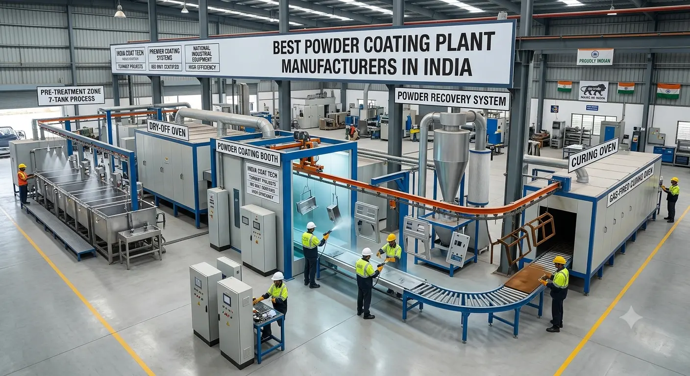Best Powder Coating Plant Manufacturers in India (2026 Buyer's Guide) 2 Best Powder Coating Plant Manufacturers in India