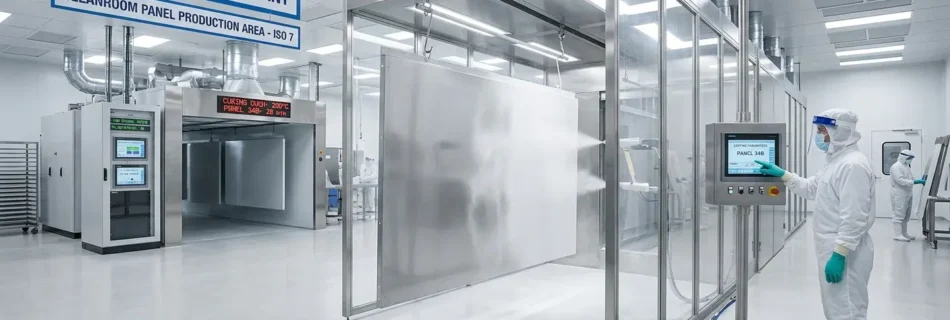 Cleanroom Panel Powder Coating