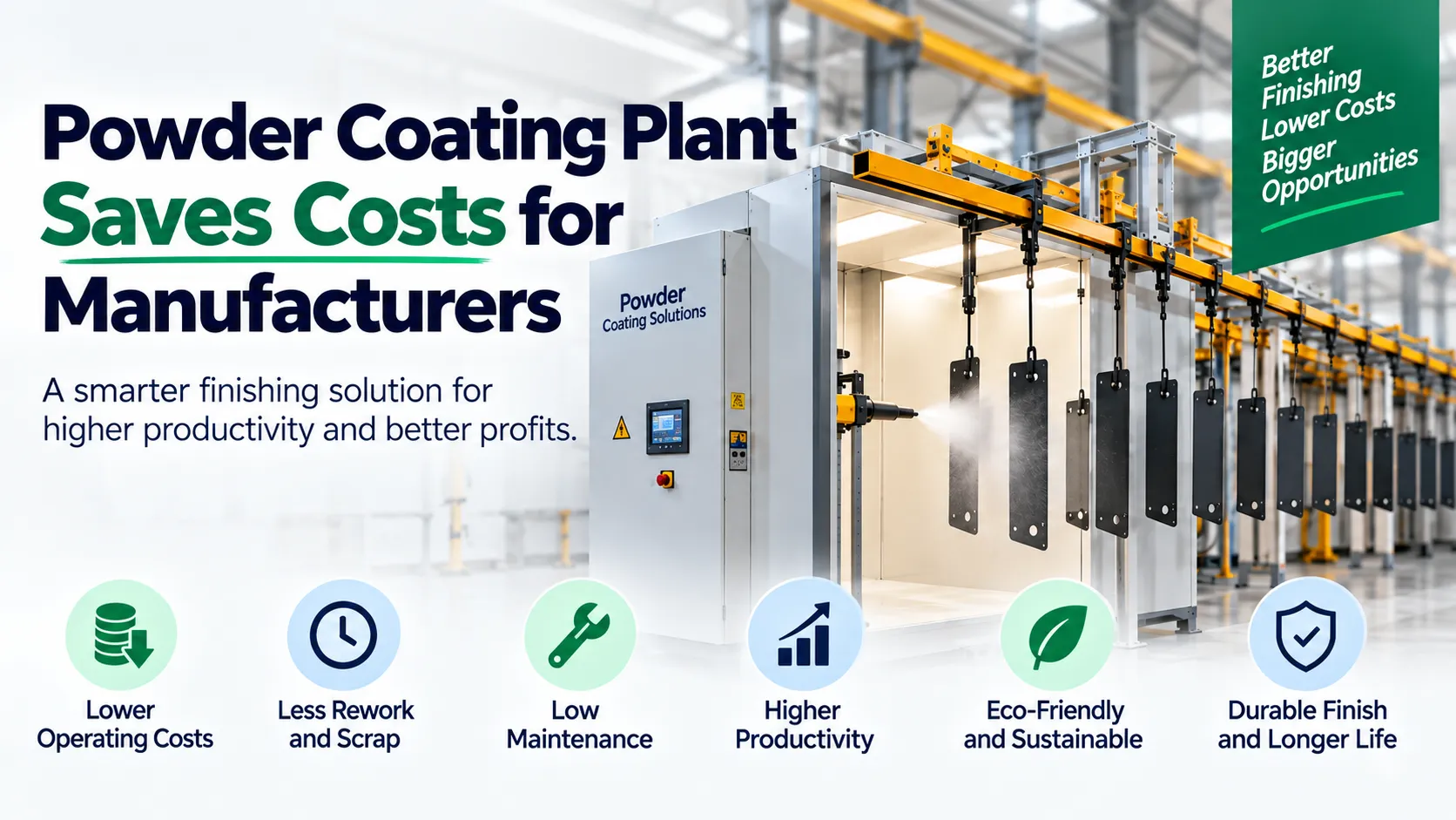 How a powder coating plant saves costs for manufacturers in Vadodara 3 powder coating plant cost savings